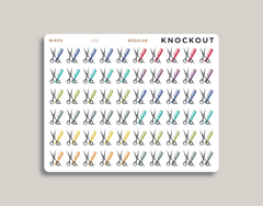 Haircut Appointment Scissor Icon Planner Stickers for MakseLife Planner regular mixed