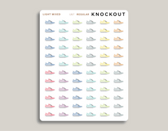 shoe icon sticker makselife planners regular light mixed