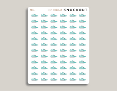shoe icon sticker makselife planners regular teal