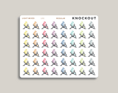 Stationary Bike Icon Planner Stickers for MakseLife Planner regular light mixed