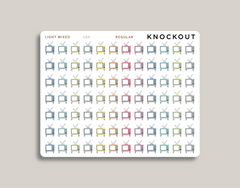 TV Icon Planner Stickers for MakseLife Planner regular light mixed