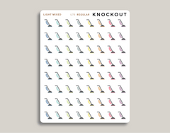 Vacuum icon stickers makselife planner regular light mixed
