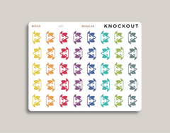 Yoga Lotus Icon Planner Stickers for MakseLife Planner regular mixed