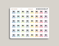 zoom Virtual Meeting icon Stickers for makselife planner regular light mixed