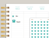 Scale Icon Planner Stickers for MakseLife Planner U74