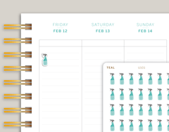 Spray Bottle Icon Planner Stickers for MakseLife Planner  cover