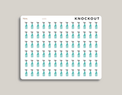 Spray Bottle Icon Planner Stickers for MakseLife Planner  teal
