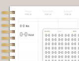Transparent Dumbbell Icon Planner Stickers FQ59