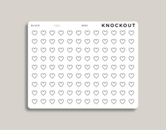 Transparent Heart Icon Planner Stickers FQ61