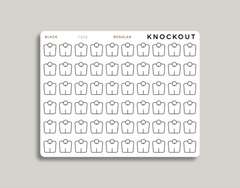 Transparent Weight Scale Icon Planner Stickers FQ58