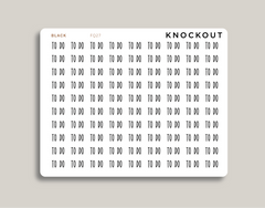 Transparent To Do Planner Sticker FQ27