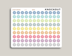 Checkmark Bullet Journal Circle Planner Stickers for Makse Life Planner U64