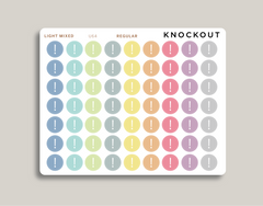 Exclamation Point Bullet Journal Circle Planner Stickers for Makse Life Planner U64