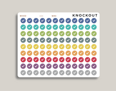 Checkmark Bullet Journal Circle Planner Stickers for Makse Life Planner U64