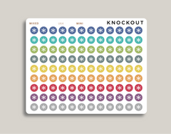 Asterisk Bullet Journal Circle Planner Stickers for Makse Life Planner U64