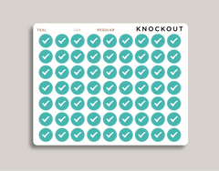Checkmark Bullet Journal Circle Planner Stickers for Makse Life Planner U64