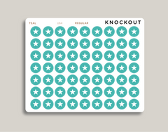 Star Bullet Journal Circle Planner Stickers for Makse Life Planner U64
