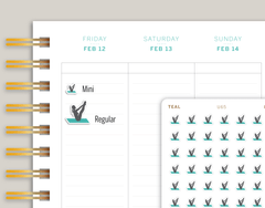 Pilates Icon Planner Stickers for MakseLife Planner U65