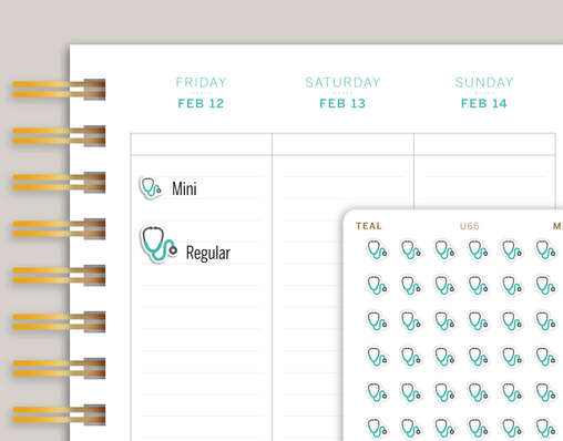 Doctor's Appointment Icon Planner Stickers for MakseLife Planner U66