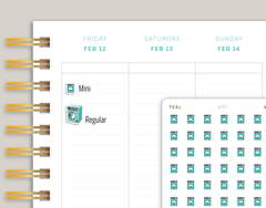 Washing machine icon sticker makselife planner cover