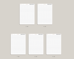 Day View Time Strip Planner Stickers for Hobonichi Cousin Planner HTL12