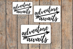 Adventure Awaits Motivation Planner Decal