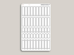 Outlined Flag / Arrow Planner Stickers | Mildliner Collection Z-ML2