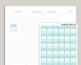 Vertical Striped Flag Planner Stickers | Mildliner Collection Z-MQ5