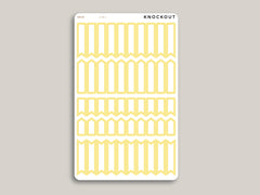 Outlined Flag / Arrow Planner Stickers | Mildliner Collection Z-ML2