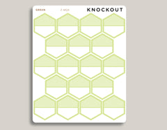 Striped Large Hexagon Planner Stickers | Mildliner Collection Z-MQ6