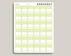 Vertical Striped Flag Planner Stickers | Mildliner Collection Z-MQ5