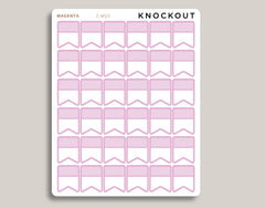 Vertical Striped Flag Planner Stickers | Mildliner Collection Z-MQ5
