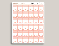 Vertical Striped Flag Planner Stickers | Mildliner Collection Z-MQ5
