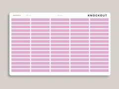 Mildliner Solid Time Block Stickers for Passion Planner PP-L4