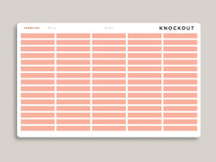 Mildliner Solid Time Block Stickers for Passion Planner PP-L4