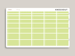 Mildliner Solid Time Block Checklist Sampler for Passion Planner PP-L15