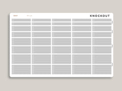 Mildliner Solid Time Block Checklist Sampler for Passion Planner PP-L15