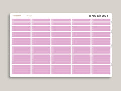 Mildliner Solid Time Block Checklist Sampler for Passion Planner PP-L15