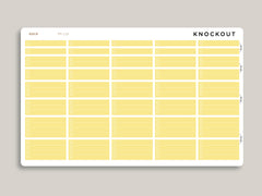 Mildliner Solid Time Block Checklist Sampler for Passion Planner PP-L15