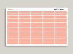 Mildliner Solid Time Block Checklist Sampler for Passion Planner PP-L15