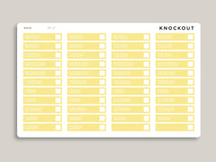 Mildliner Solid Date Covers for Passion Planner PP-L7