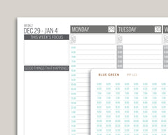 Mildliner Outlined Time Strips for Passion Planner PP-L11