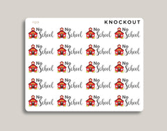 No School Planner Sticker FQ19