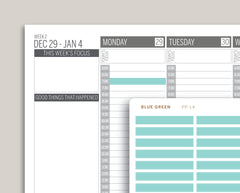 Mildliner Solid Time Block Stickers for Passion Planner PP-L4