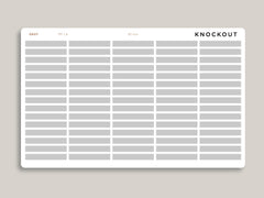 Mildliner Solid Time Block Stickers for Passion Planner PP-L4
