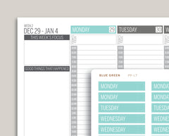 Mildliner Solid Date Covers for Passion Planner PP-L7