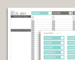 Mildliner Solid Date Covers for Passion Planner PP-L7