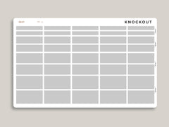 Mildliner Solid Time Block Sampler for Passion Planner PP-L1