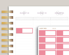Outlined Quarter Box Appointment Planner Stickers for MakseLife Planner MH26