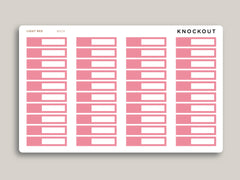 Outlined Appointment Box Planner Stickers for MakseLife Planner MH24